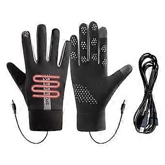 Guantes calefactables para hombre y mujer: eléctricos, impermeables, resistentes al viento, compatibles con pantallas táctiles. Guantes térmicos de invierno para esquí, ciclismo y senderismo.
