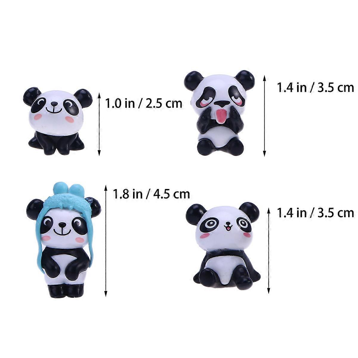 Map Push Pin Panda Plastic Thumbtacks for Holding Use 8Pcs Set