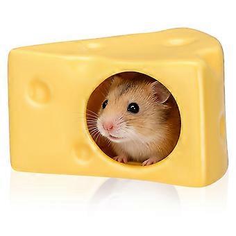 Keramik Hamster Versteck Hamster Käse Form Kühlnest für Hamster Kleintier Versteck Haus