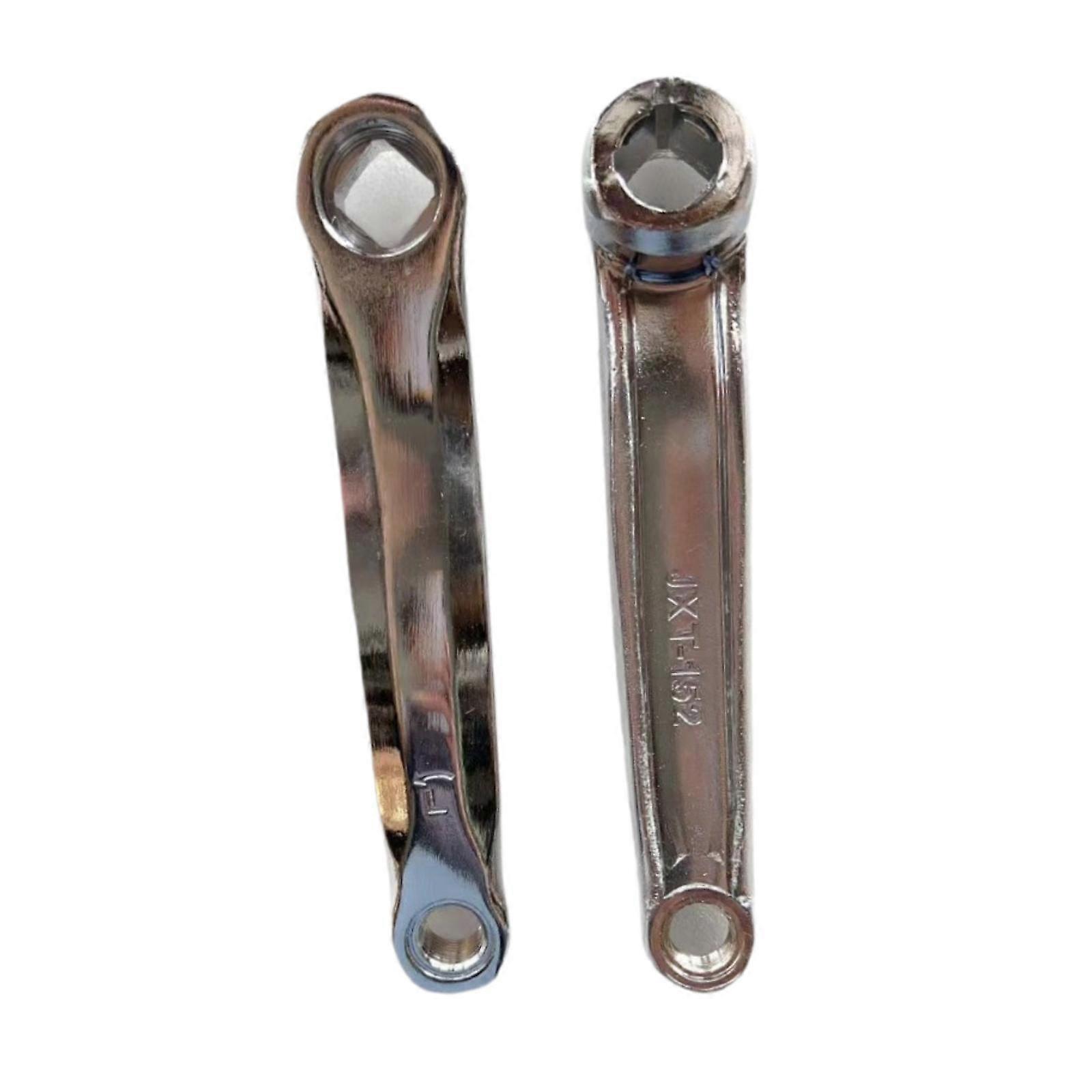 2Pcs Exercise Bicycle Crank Set Square Hole Installation Crank Accessory