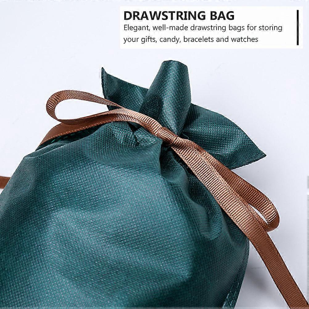 Gift Bag Drawstring Pouch for Storage 10Pcs Dark Style