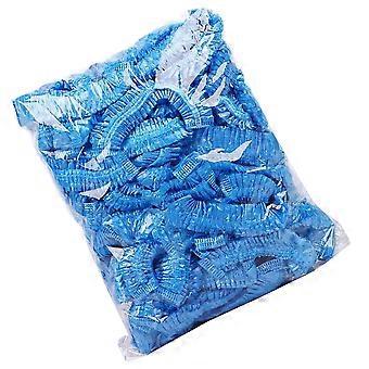 Shoe Covers Disposable Pe Material for Shoes Use 200Pcs Blue Breathable Covers