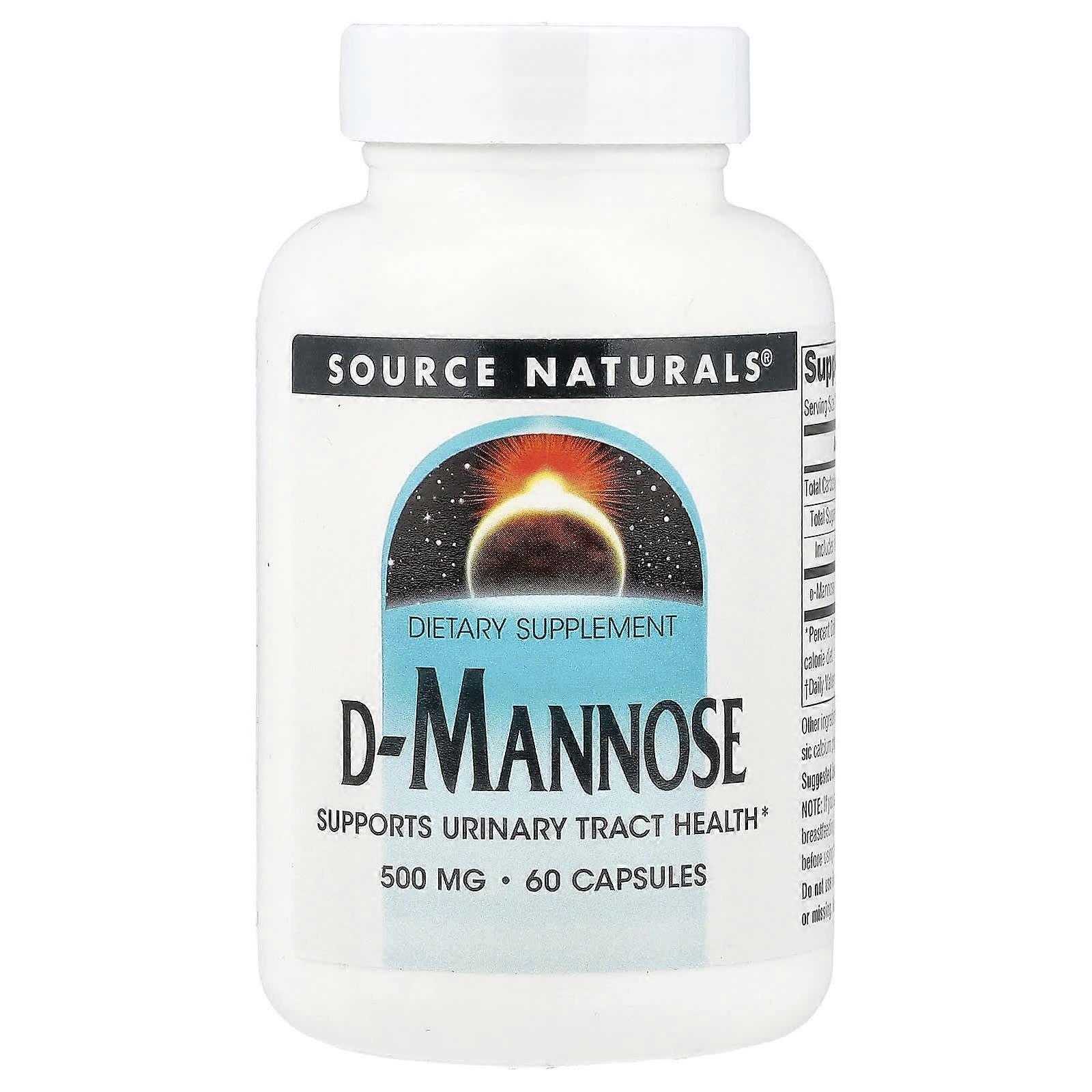 Source Naturals, D-Mannose, 60 Capsules, 2-Pack