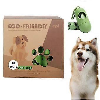 270 Count Dog Poop Bags Set with Dispenser Eco-Friendly & No Artificial Scent