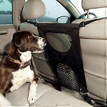 Dog Car Net Barrier - Safety Mesh Organizer for Pets, Claw-Proof Design, Adjustable for Safe Driving, 27.95x17.72 inches