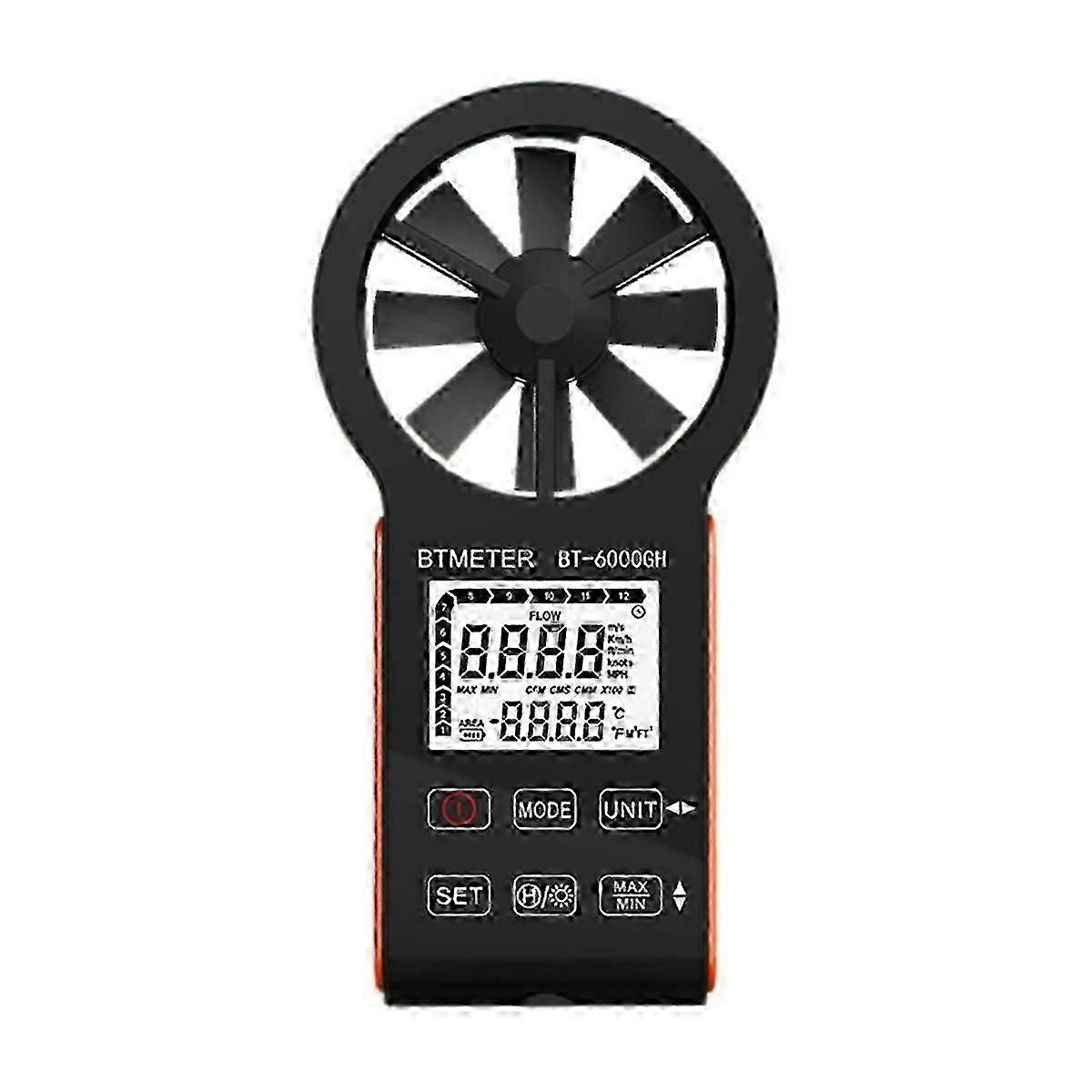 Intelligent High Precision Handheld Digital Anemometer for Wind Speed & Volume Testing