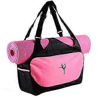 Sac de tapis de yoga rose grande capacité et imperméable avec bandoulière réglable pour la salle de sport et les voyages Réf. : 4050
