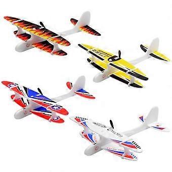 Luce A LED ASSEMBLAGGIO FAI DA TE Lancio a mano Aliante elettrico Modello di aeroplano volante Giocattolo per bambini