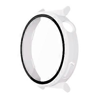 Voor Huawei Watch GT 5 Pro 42 mm 2-in-1 rubberen harde pc-frame met 9H screenprotector van gehard glas