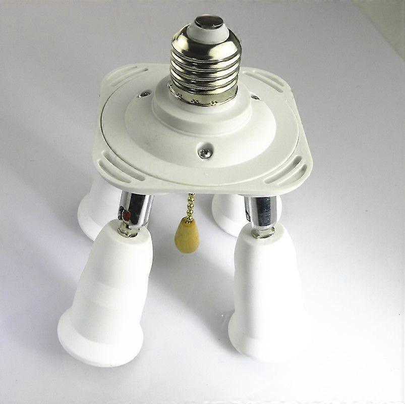 4 in 1 E27 Socket Splitter Adapter Socket Adapter Splitter Socket Adapter Converter Holder For E27 LED Bulbs
