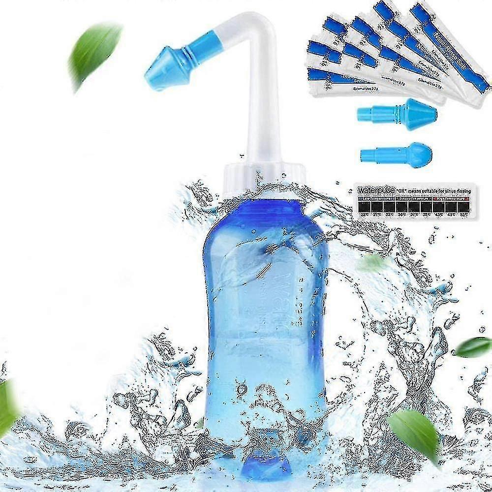 Sinus Rinse,300ml Neti Pot Sinus Rinse Kit With 30 Packets