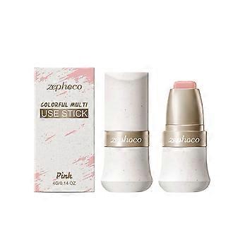 Zephoco matte silky smooth powder blusher stick (pink) natural skin care, light, breathable, soft, foggy, non flying powder