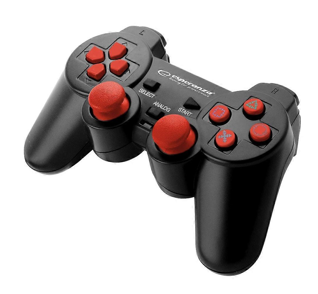 Esperanza Gamepad Pc2/Ps3/Pc Usb Corsair Black/Red