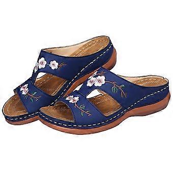 Shoes Orthopedic Bloom Women's Open Toe Sandals Ladies Platform Slippers Summer Beach Rubber
