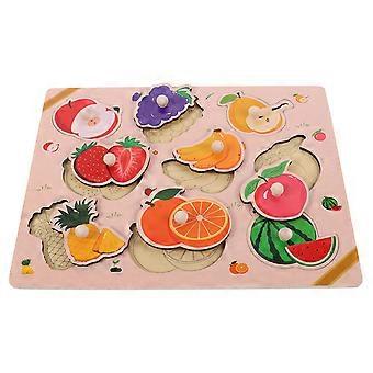 1 Set of Fruit Themed Jigsaw Puzzles Educational Fruit Jigsaw Puzzles Kids Plaything
