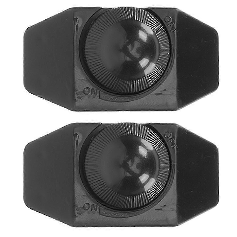 2Pcs Inline Lamp Dimmer Switch compatible with Lamp Black Rotary Cord Switch Replacement