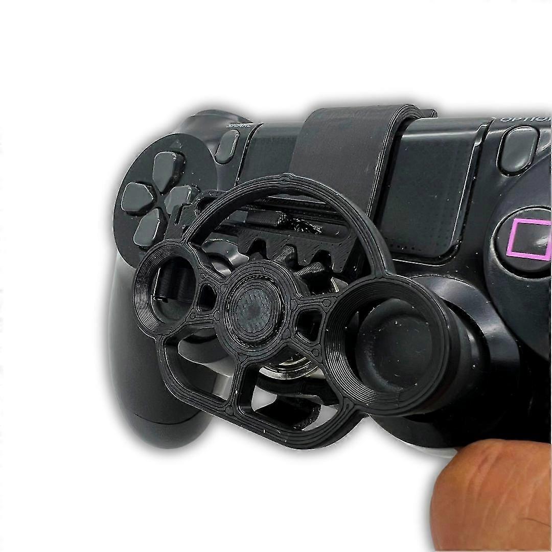 Mini gaming wheel steering attachment for PS4 Controller