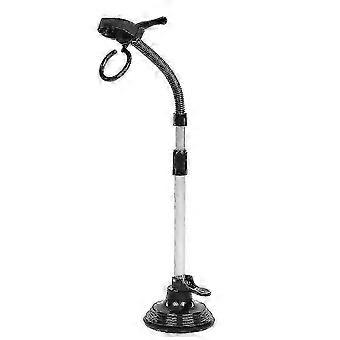 Suporte para secador de cabelo mãos-livres com altura ajustável e base pesada que não tomba (26-27 cm).