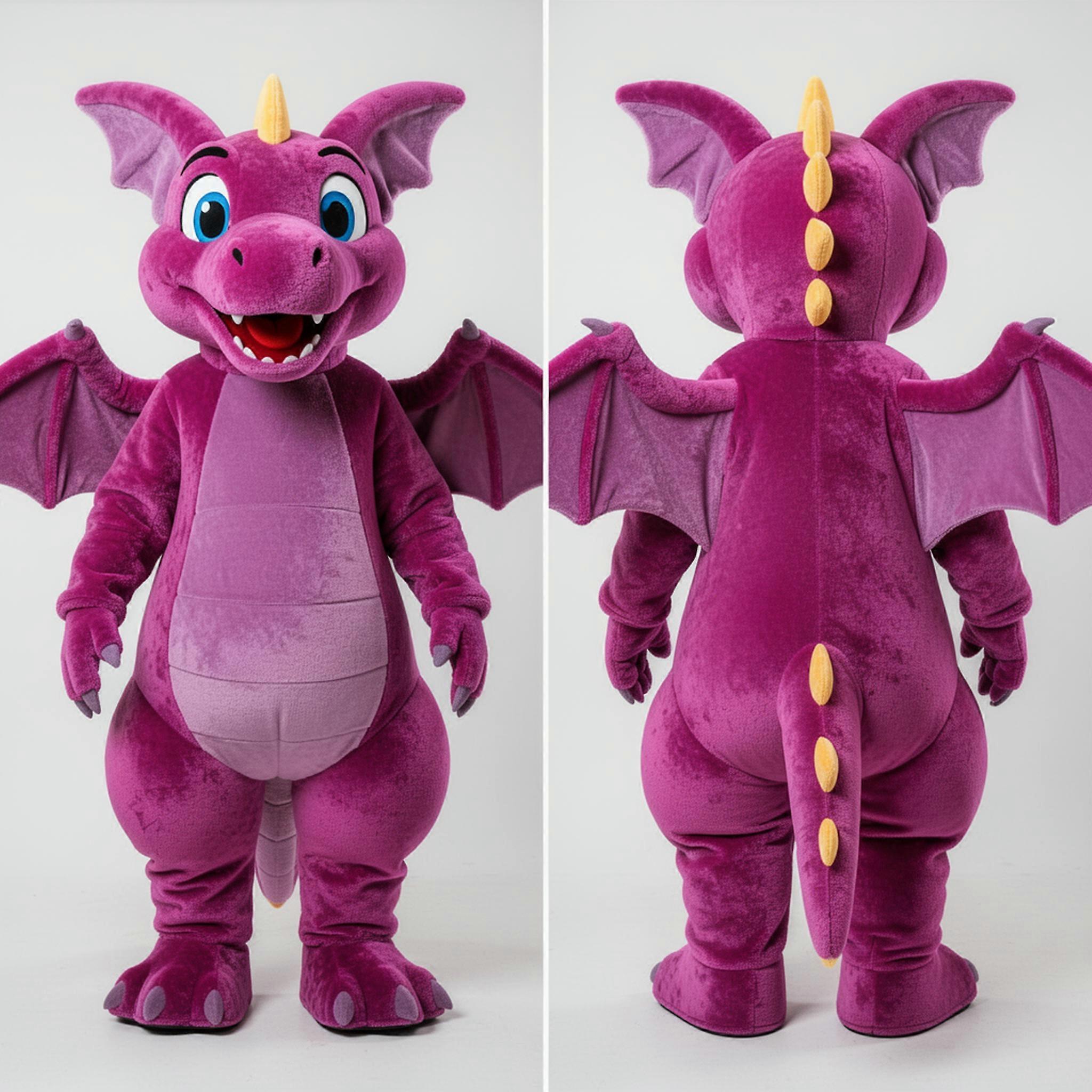 MASTICOT Magenta Velvety Dimorphodon Mascot
