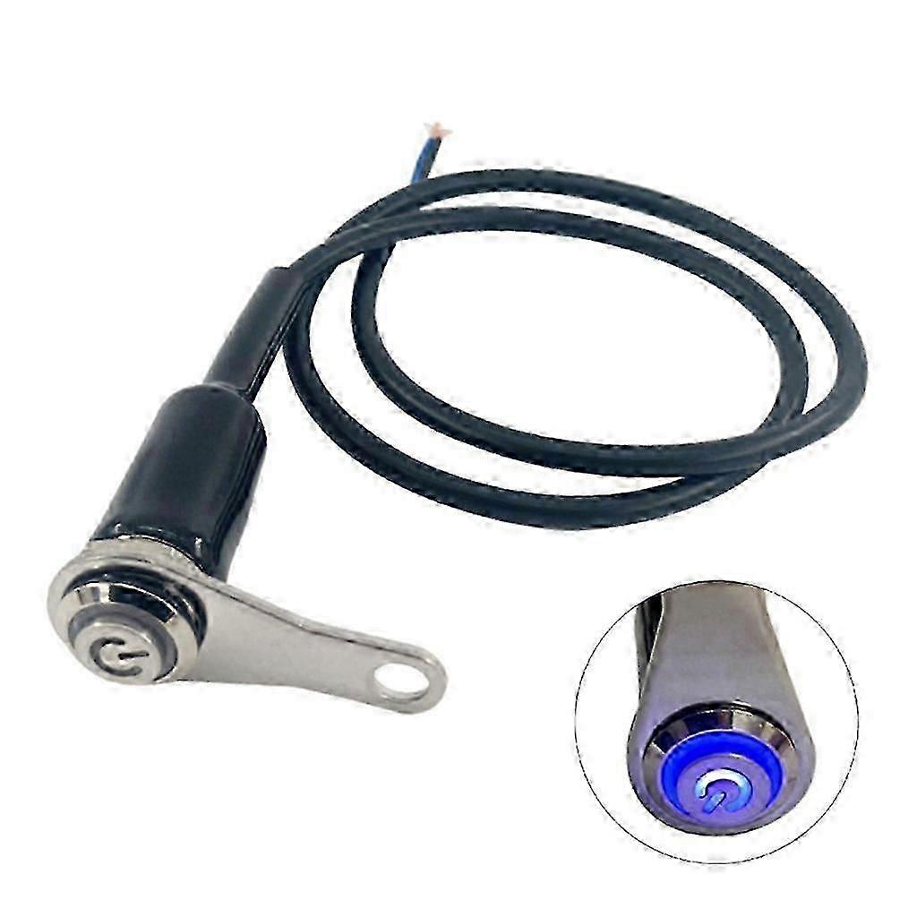 Waterproof Motorcycles Handlebar Switch Self-lock Button Engine ON-OFF Tool 12V