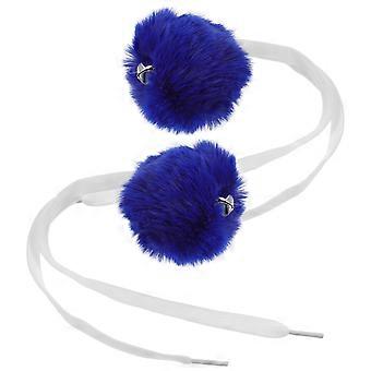 Roller Skate Pompom Ball with Bell for DIY Decorative Accessory 2Pcs