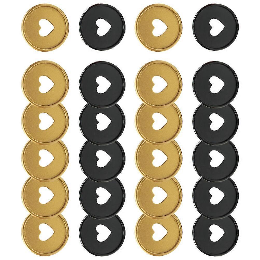 Line Coil Planner Binding Discs for Notebook 24Pcs Assorted Color ABS