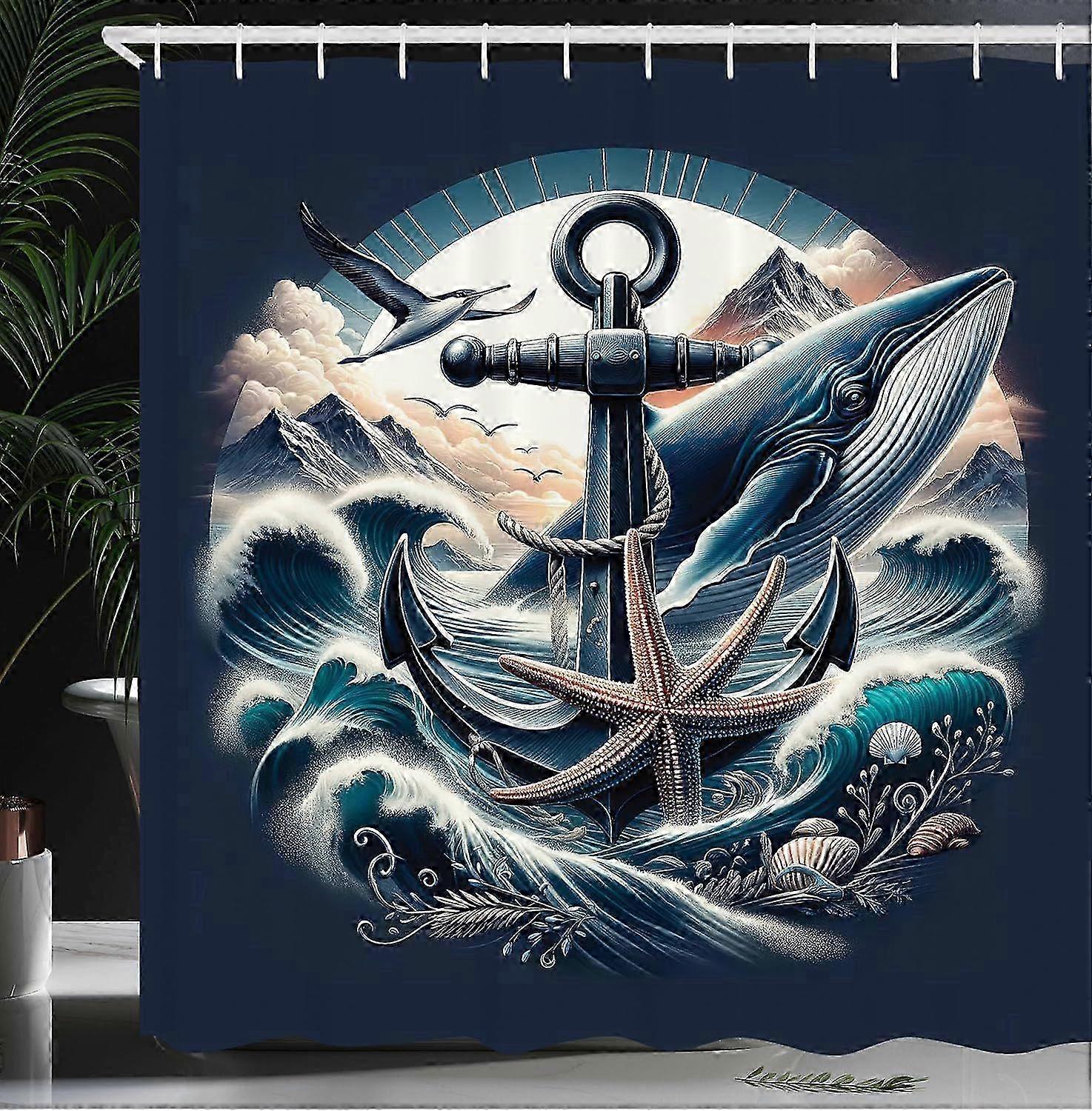 Mildewproof Waterproof Polyester Shower Curtain