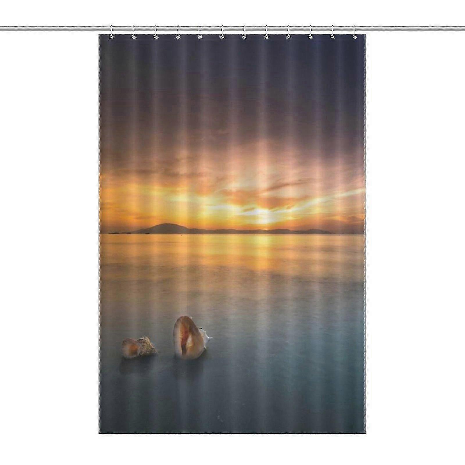 Conch Shell Printed Shower Curtain