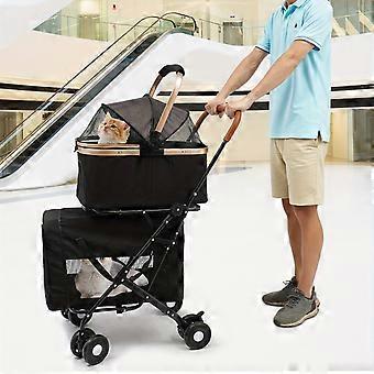 Double Pet Stroller - Pet Carrier - Pet Buggy - Dog Stroller - Cat Stroller.