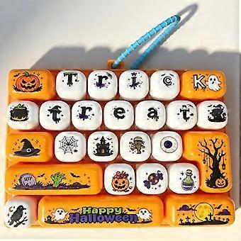 Stress Relief Simulation Keyboard Cute 26 Grids Keychain Desktop Decoration Bag Ornament Toy Creative Gift