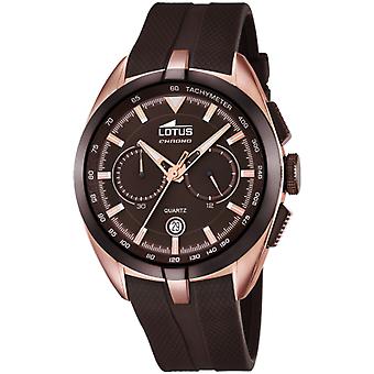 Lotus smart casual Quartz Analog Man Watch with Silicone Bracelet 18190/1