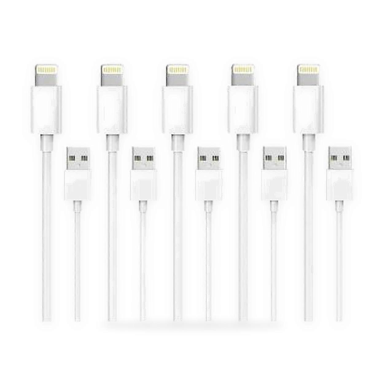 5 cargadores PCS1M Lightning para iPhone  