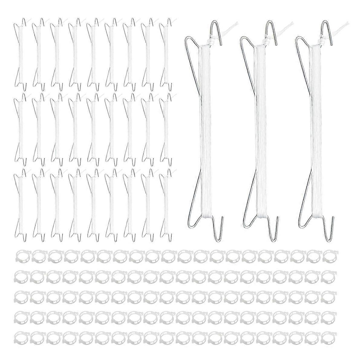 Tomato Hooks with String,Plant Support Clips,Tomato Support Hook