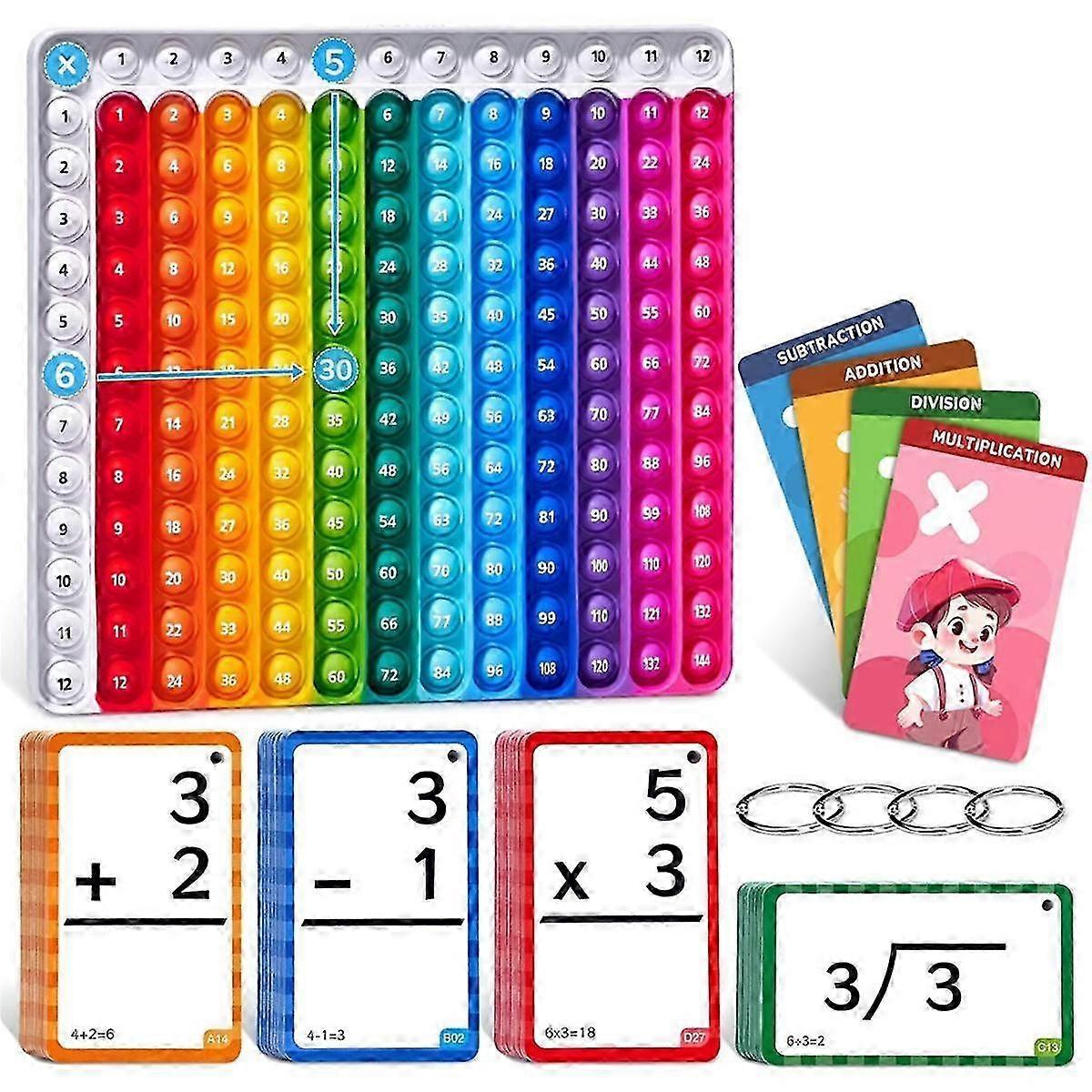 288-Piece Math Flash Card Set