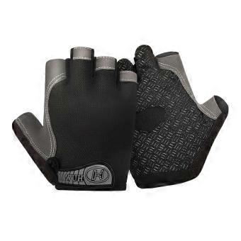 1 Pair Sports Cycling Bike Gloves Padded Half Finger Bicycle Gloves With Fastener Tape  HM