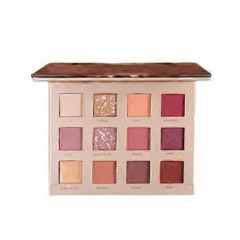 Pink Eyeshadow Palette with Glitter Pearly Finish, LongLasting Color and Buildable Pigment Coverage