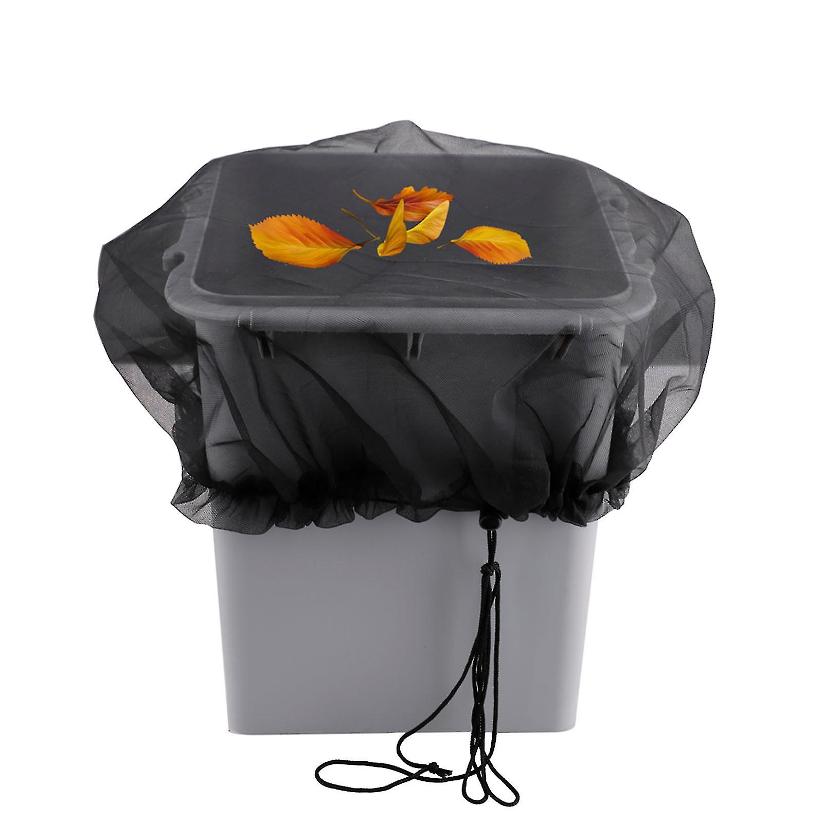 Adjustable Rain Barrel Mesh Cover Water Butt Net For Outdoor Rain Barrel Cover Protective Net