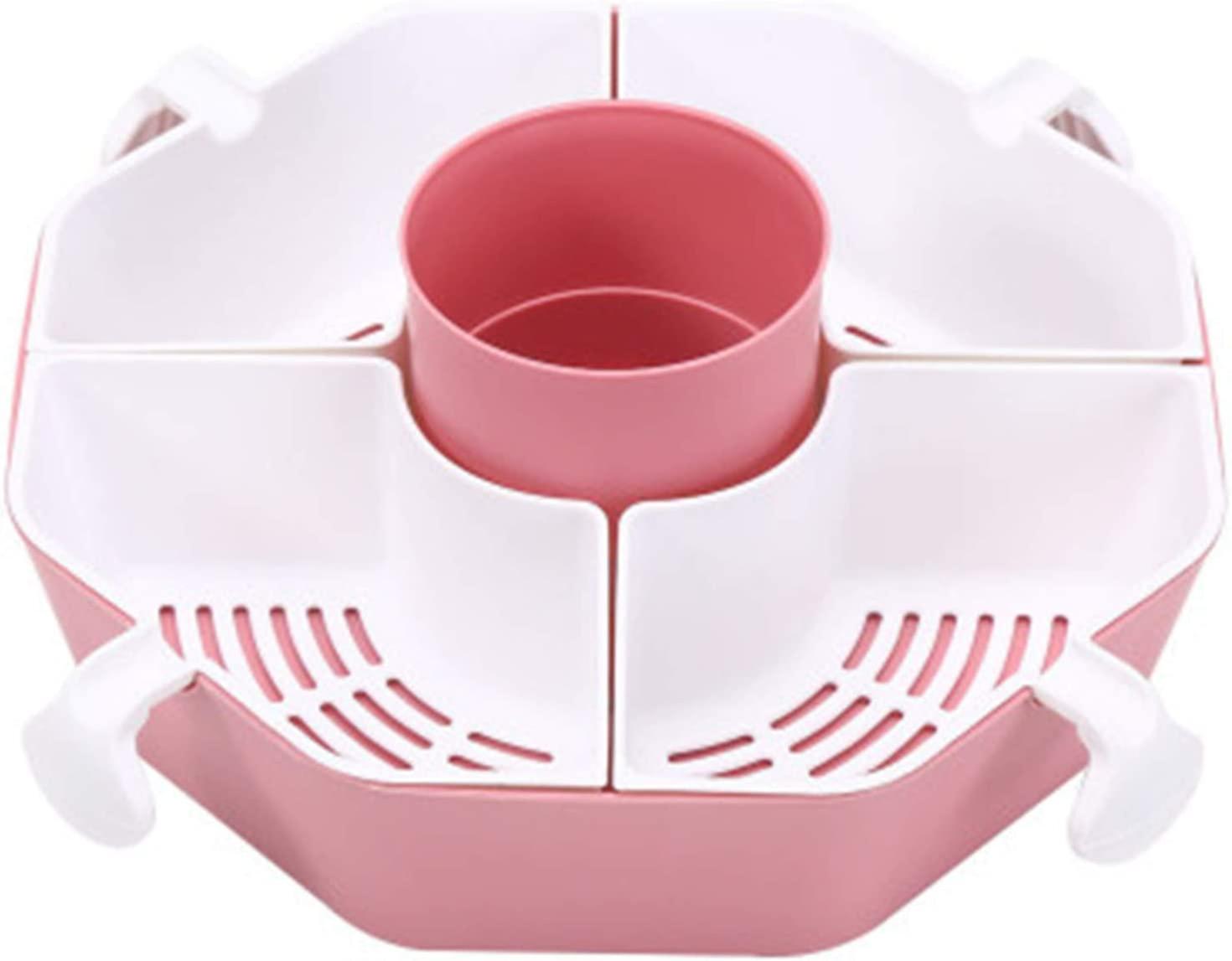 Multifunctional Rotating Drain Basket Double Layer Plastic Fruit And Vegetable Rotating Hot Pot Plat