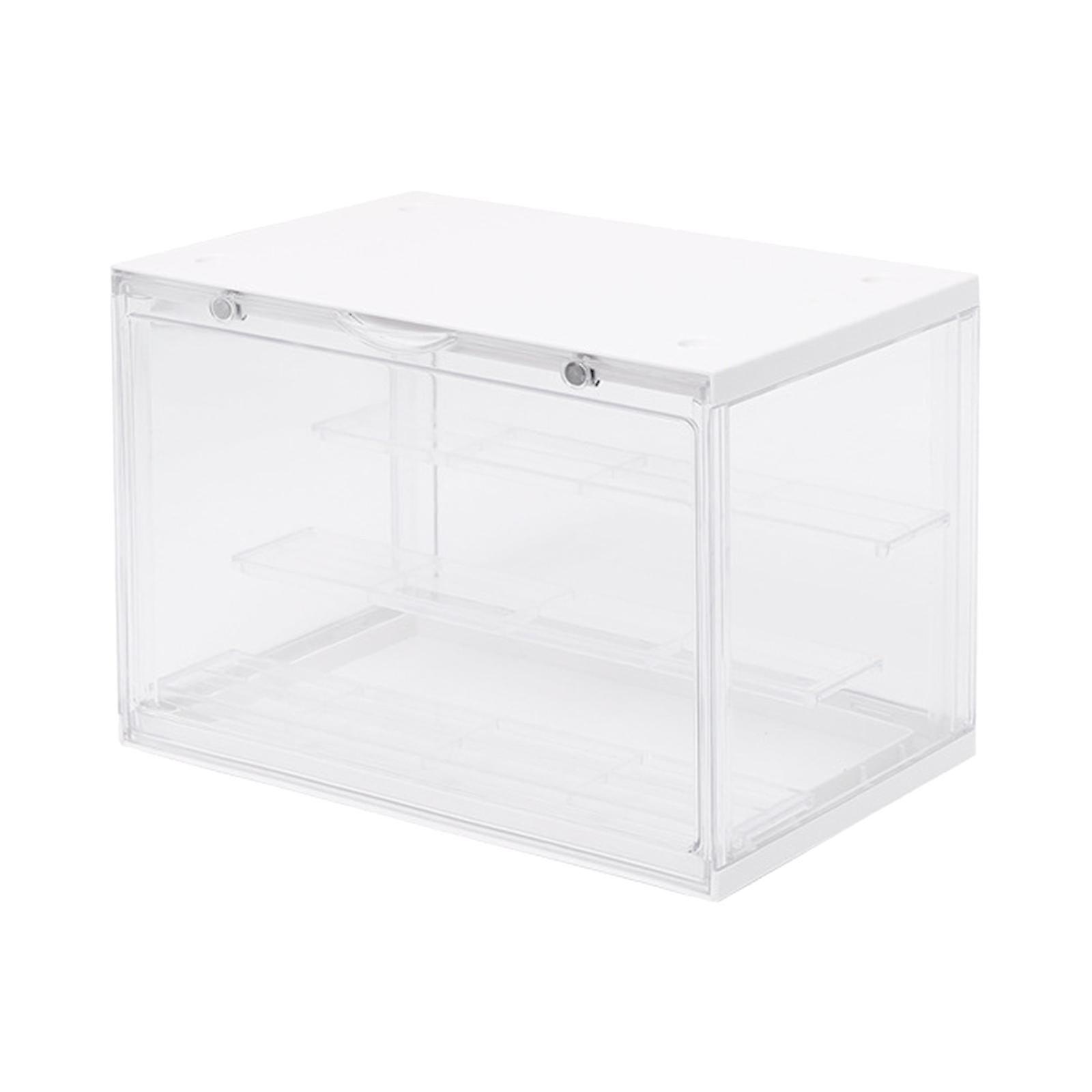 3-layer Action Figure Display Case Dustproof Showcase Doll Toys Shelf Orange