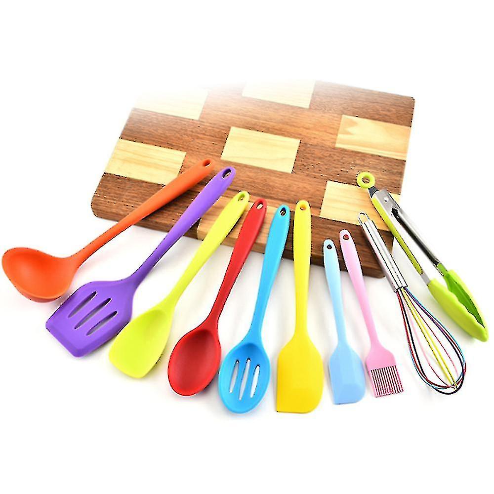 Silicone Kitchenware Set 10 Piece Non-stick Cookware Set Kitchen Tools Baking Utensils Silicone Kitchen Gadgets
