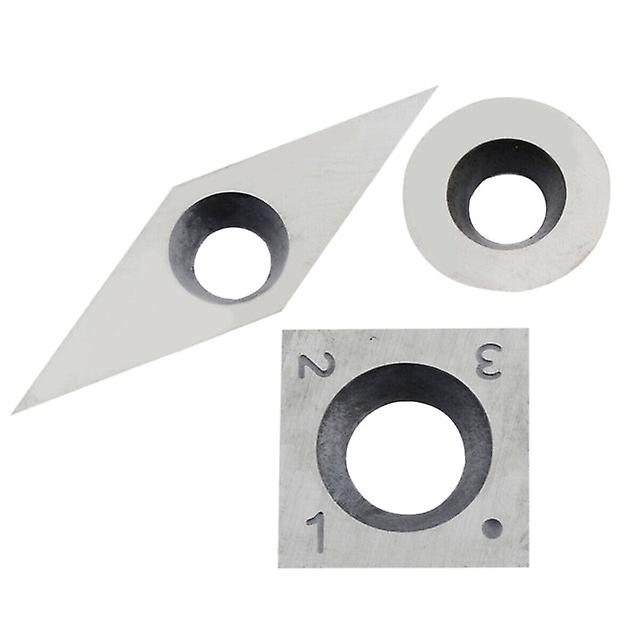 3Pcs Tungsten Carbide Inserts Cutter Set For Wood Turning Working Lathe Tool