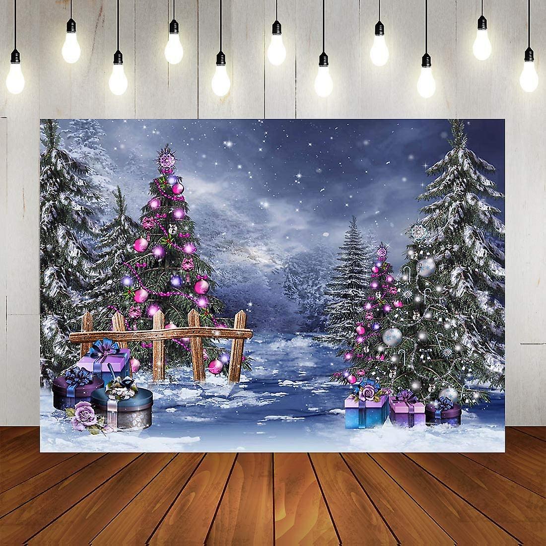 Surreal Grand Red and Gold Christmas Staircase Photography Backdrop, Holiday, Home, Garland