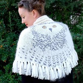 white owl shawl