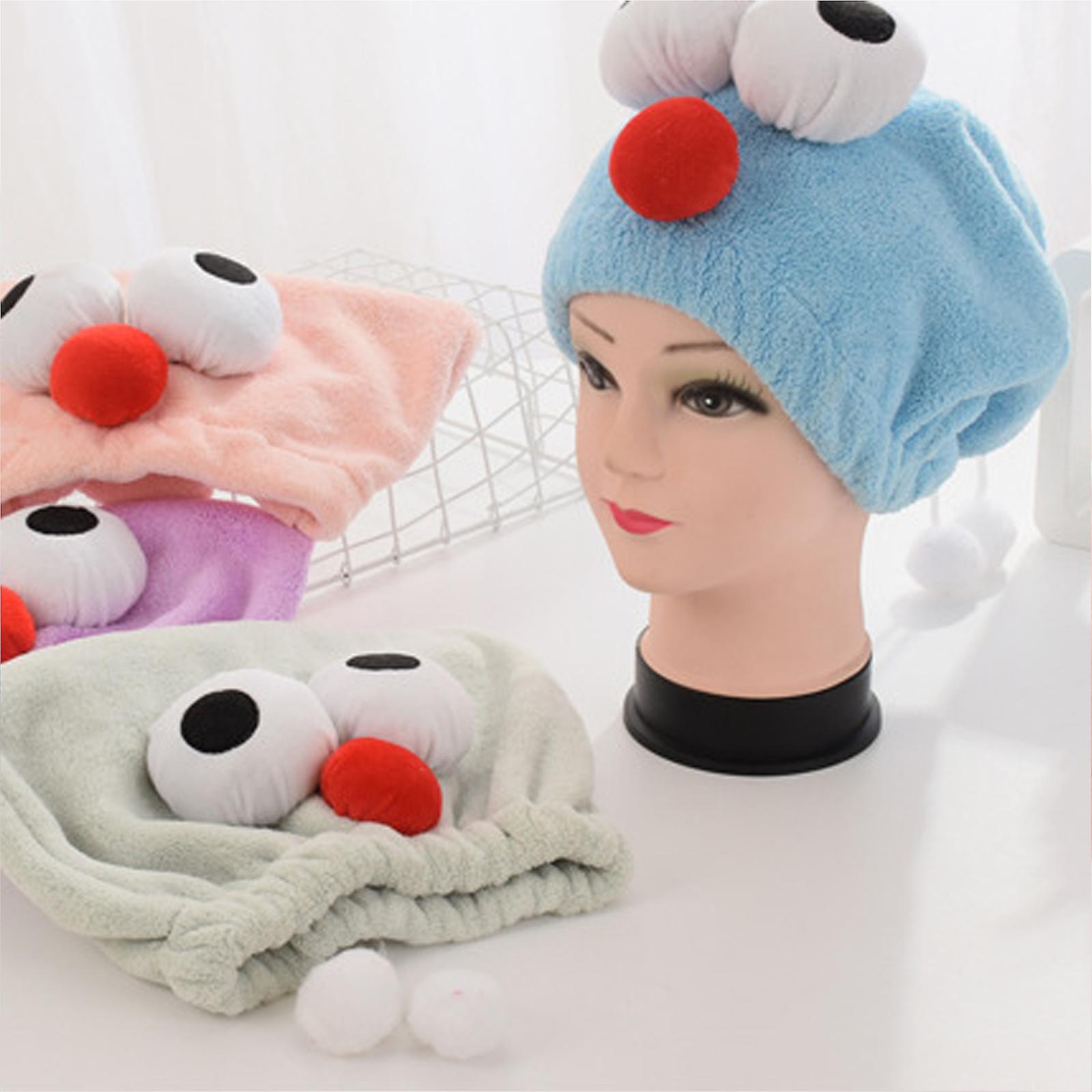 Serviette Cheveux Enfant 2 Bonnets De Bain Enfants - Dessins Animés Renard/pingouin Seche Serviette