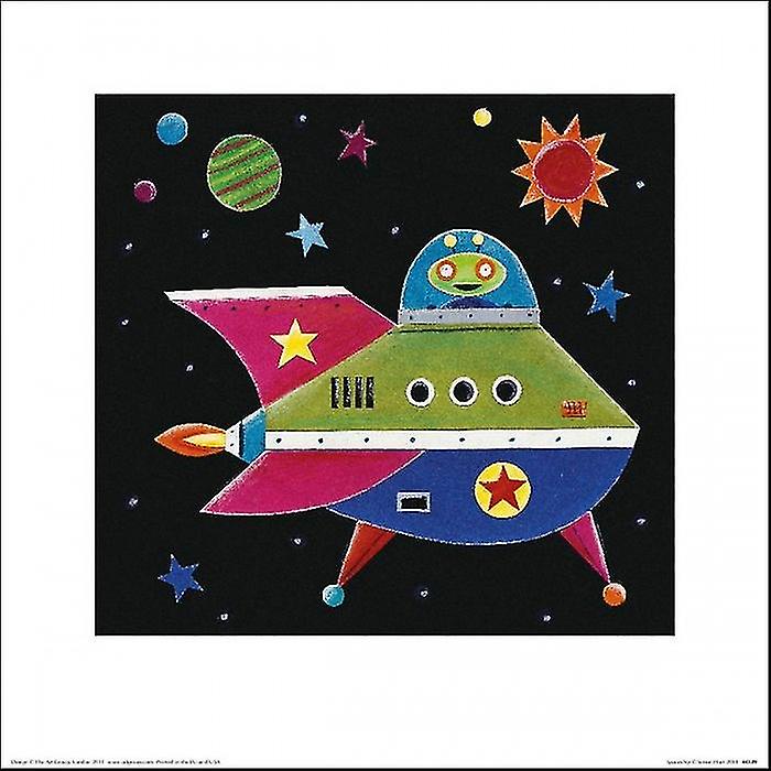 Simon Hart Spaceship II Impression papier