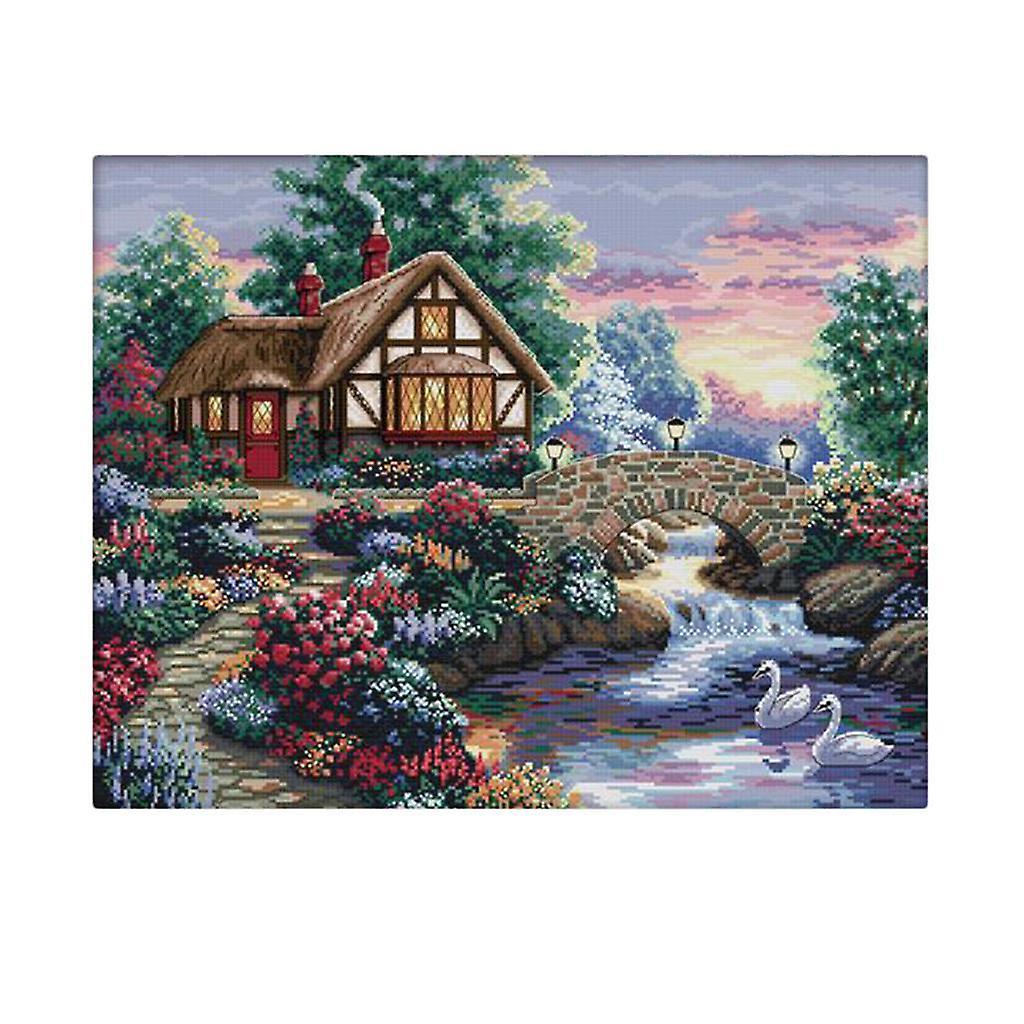 Counted & Stamped Cross Stitch kits 11 Count Embroidery Cloth with Patterns