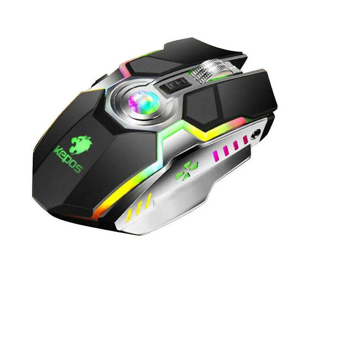 G80 Wireless Gaming Mouse Rechargeable Gaming Mouse Quiet And Ergonomic Rgb Backlit 7-button 1600 Dpi Mouse For Professional It Gamers