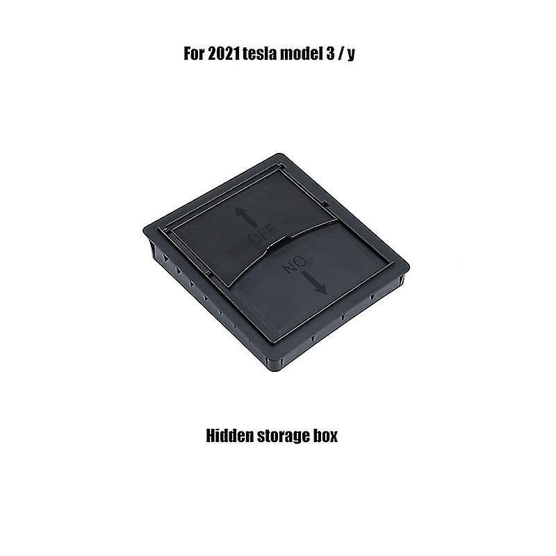 Car Central Armrest Stora Box For Tesla 3 / Y 2021 2022 Accessories Hidden Box H Floc Izer Containersr