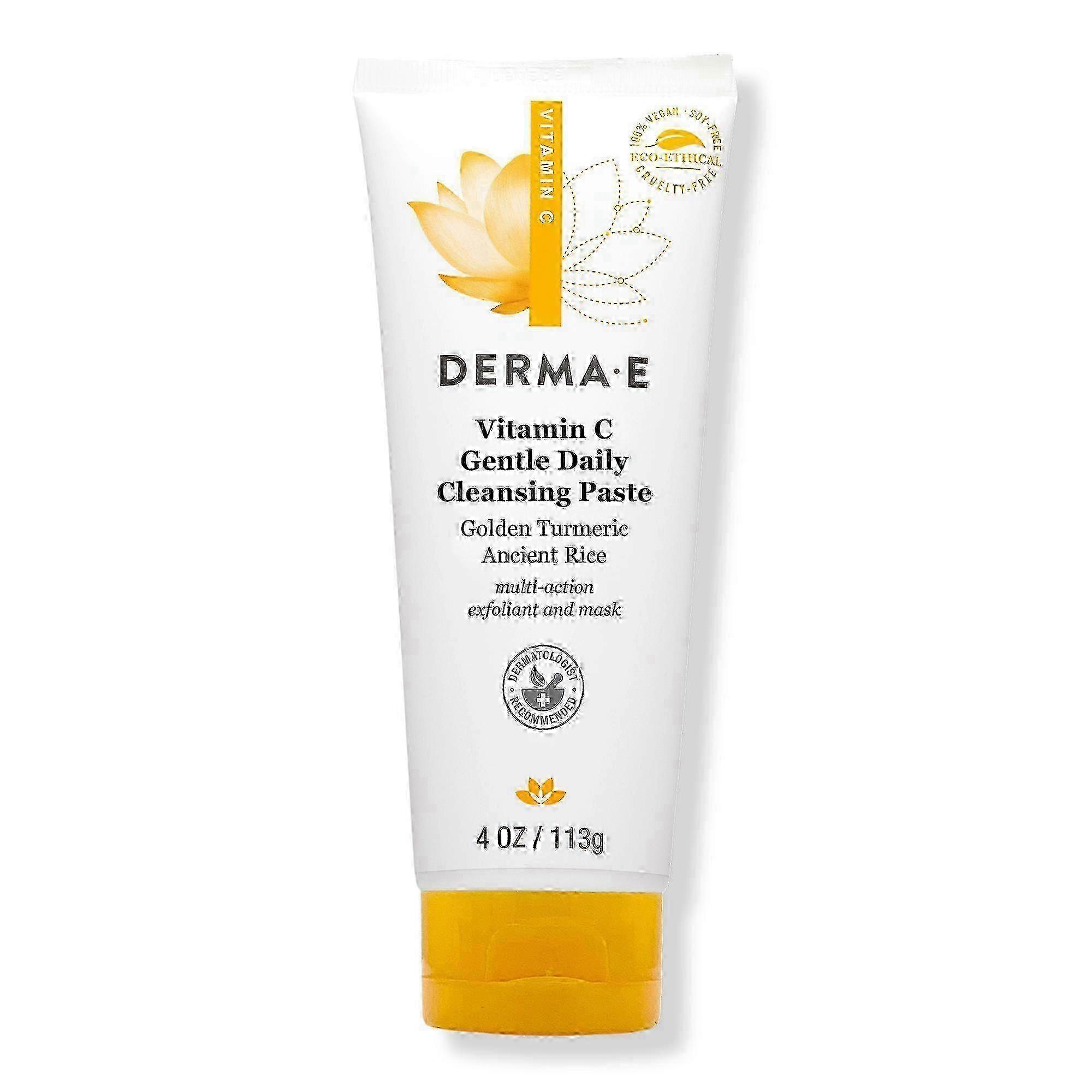 Derma E 维生素 C 温和日常洁面膏,4.0 盎司