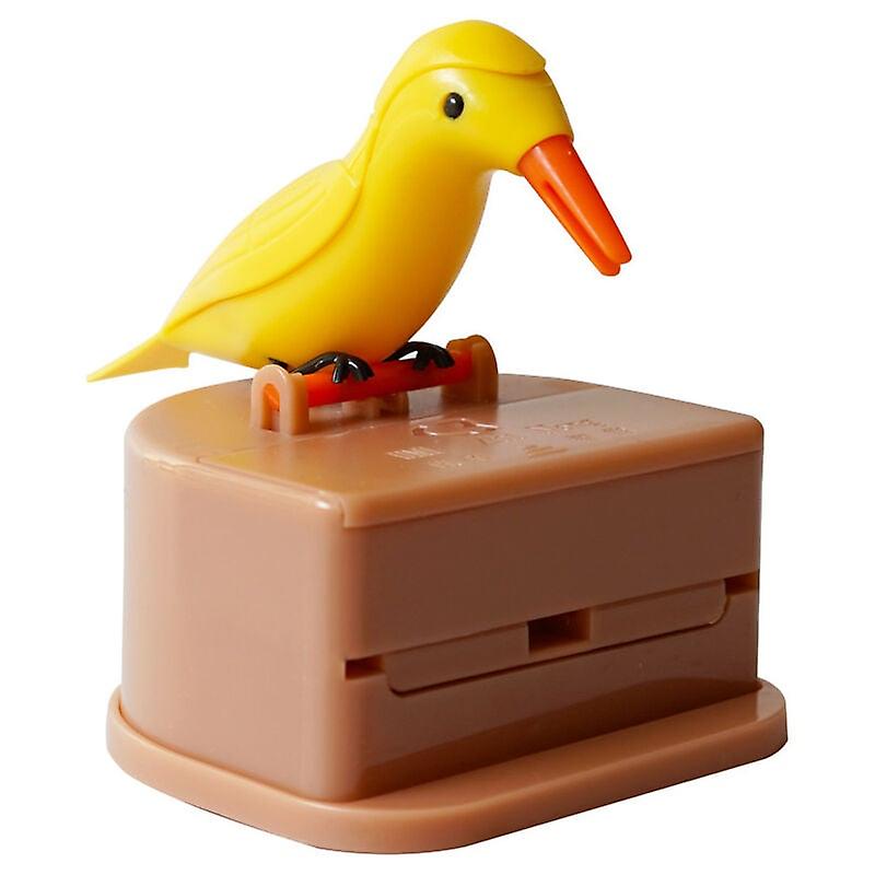 Cute bird shaped toothpick dispenser. To clean your teeth.